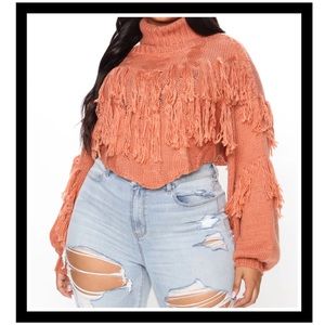 Fringe Crop Sweater